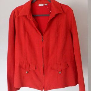 Faux suede jacket
